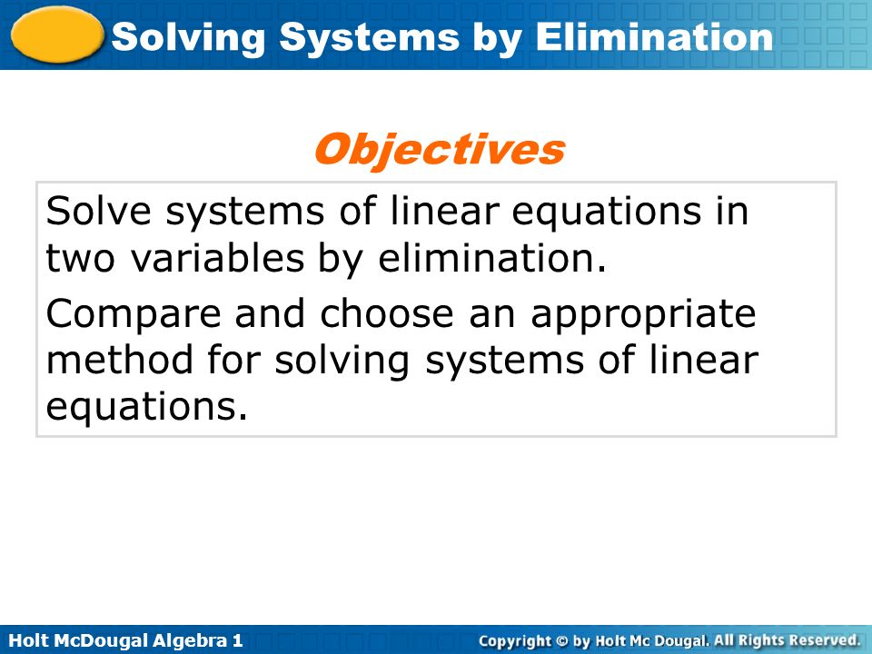 How do you write a system of linear equations in two variables? Explain this in words and by using
